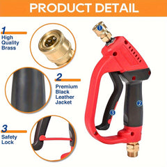 5000PSI 3IN1 High Pressure Washer Gun Lance with Nozzle