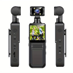 4K Portable Camera – 180° Rotating Lens with Full Color Night Vision & External Mic Support by Snagg A Portable Camera