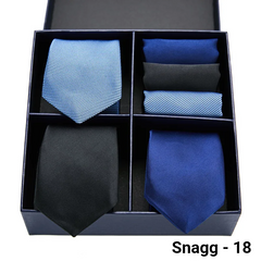 Luxury Men’s Silk Tie Set 3 Style Box