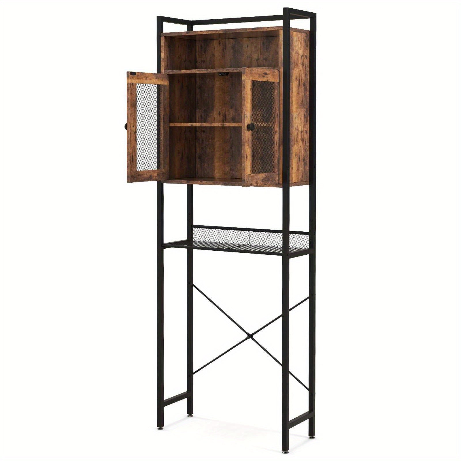 5 Tiers Over the-Toilet Organizer with Adjustable Shelves by Snagg A Cabinet