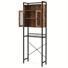 5 Tiers Over the-Toilet Organizer with Adjustable Shelves by Snagg A Cabinet