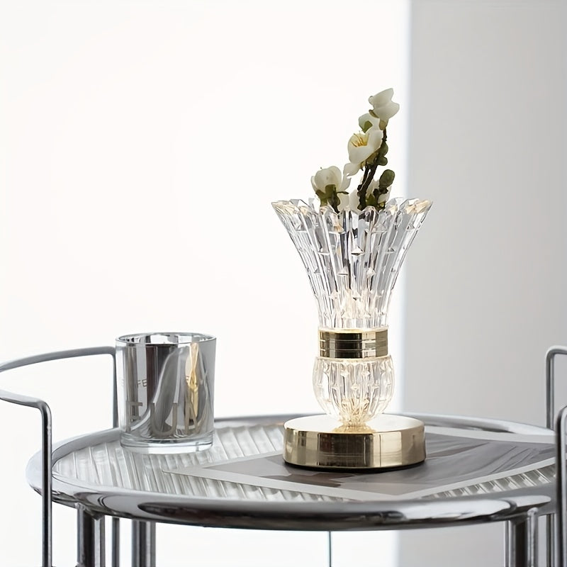 2pcs Luxury Crystal LED Table Lamps by Snagg A Table Lamp