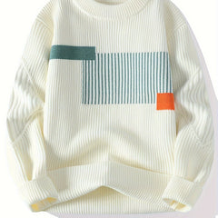 Men’s Geometric Pattern Sweater by Snagg A Jumper