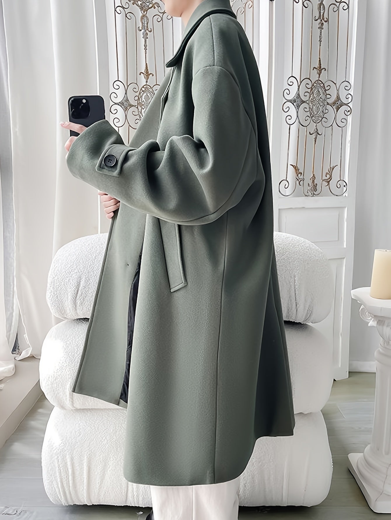 Men’s Elegant Double-Breasted Overcoat by Snagg A Coat