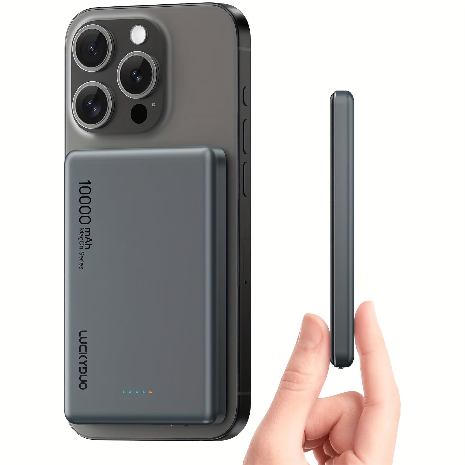 10000 MAh Slim Wireless Power Bank Compatible For IPhone Series by Snagg A Power Bank