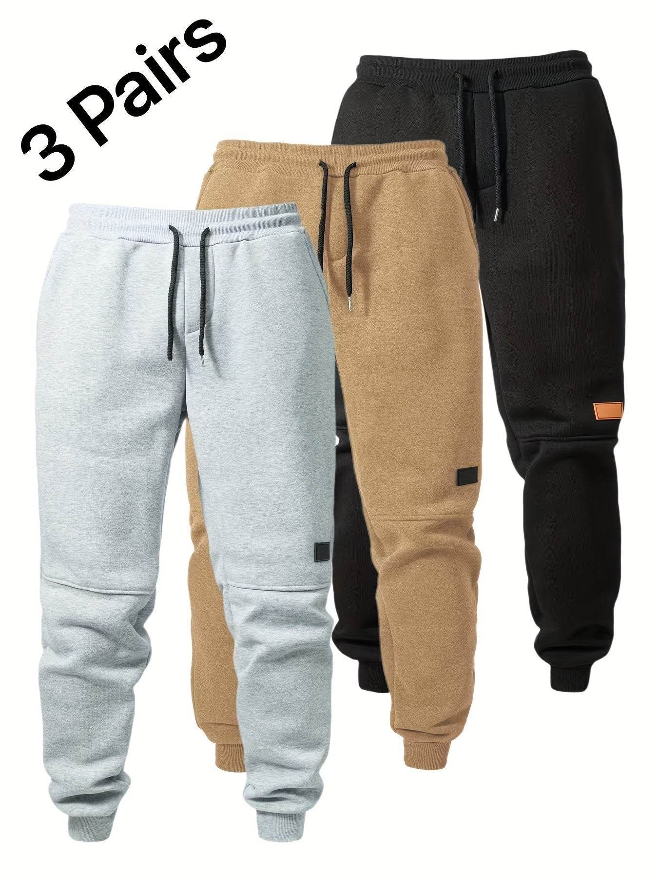 3pcs Men’s Casual Athletic Joggers - SnaggIt