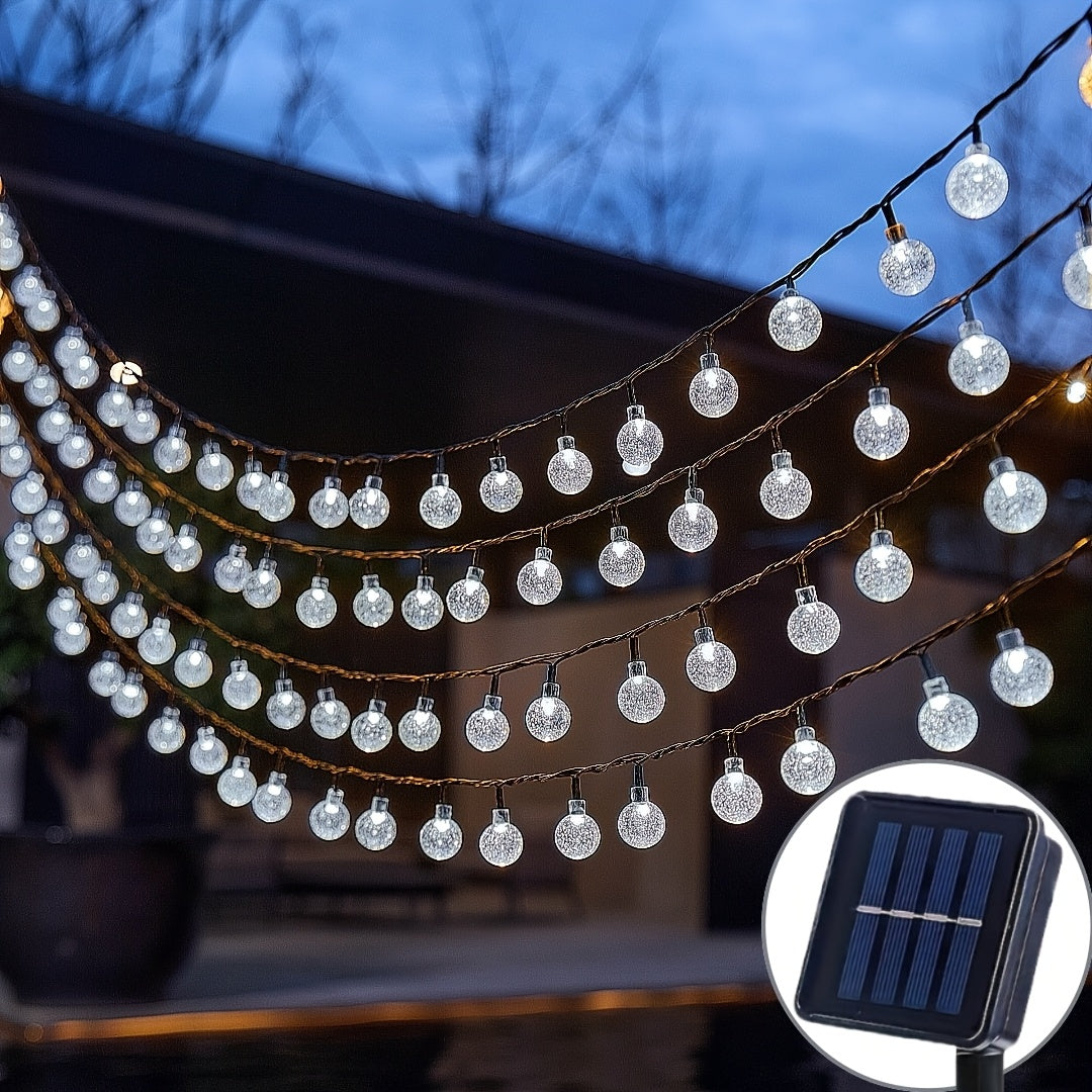 3 Pcs Of Solar Bubble Ball String Lights – 14 M Each by Snagg An Outdoor Light