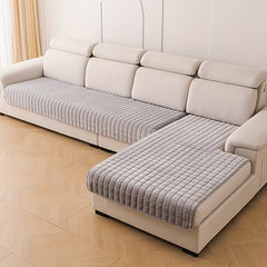 2pcs Elegant Quilted Flannel Sofa Cover Set by Snagg A Sofa Cover