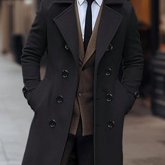 Men’s Double-Breasted Long Coat by Snagg A Coat