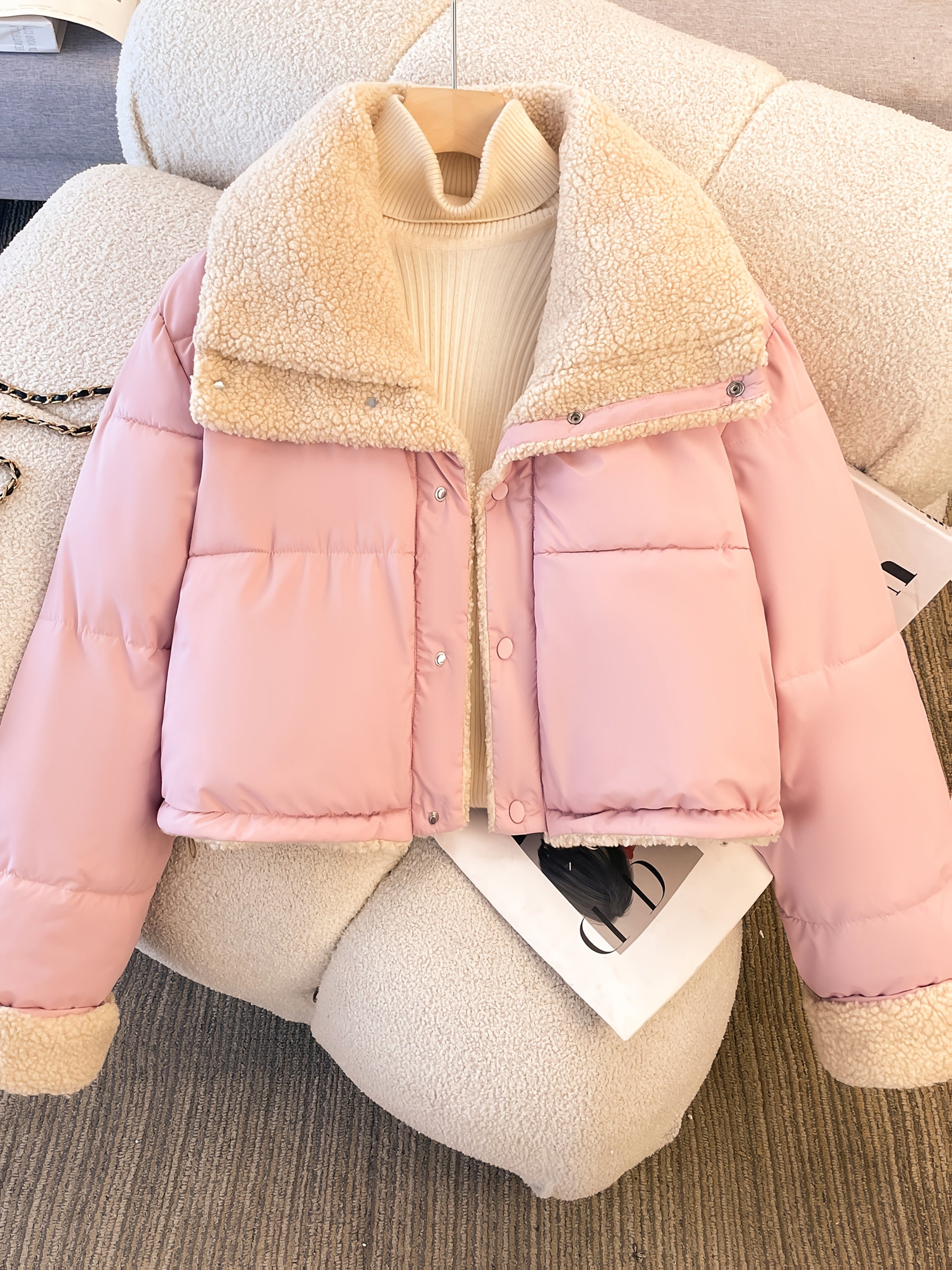 Women’s Short Collar Reversible Jacket by Snagg A Jacket