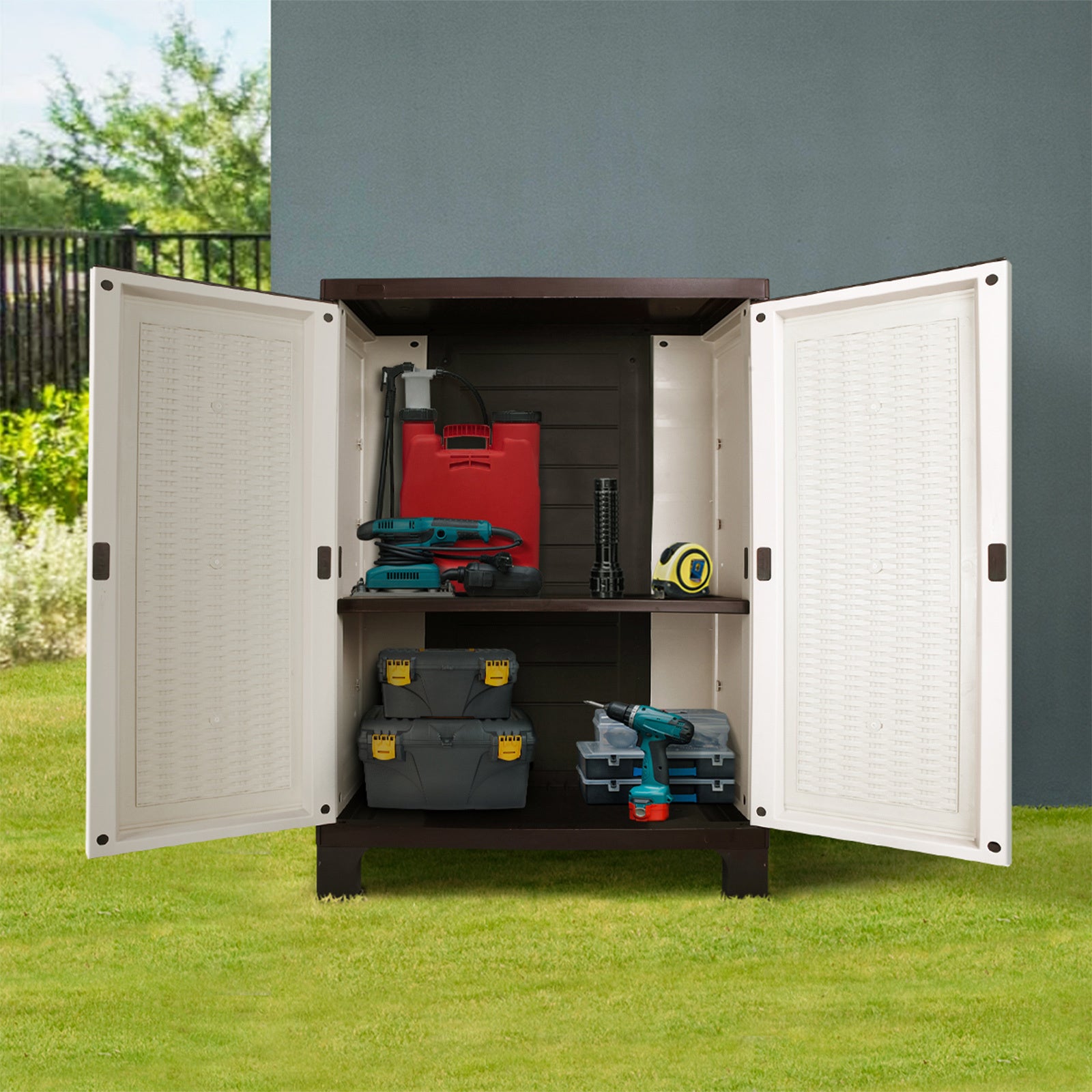 Outdoor Storage Lockable Garden Cabinet Box by Snagg A Box