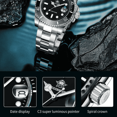 Luxury Stainless Steel Watch for Men - Men’s Watches