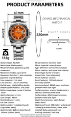 Classic 41mm Diver’s Quartz Wristwatch
