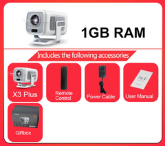 Portable 1080P HD Projector – WiFi 6 & Bluetooth 5.4 by Snagg A Projector