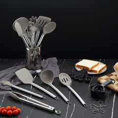 39pcs Stainless Steel & Silicone Cookware Set by Snagg A Utensil