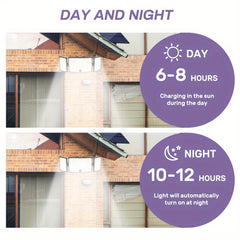 2 Pack 234 LED Outdoor Motion Sensor Solar Wall Lights by Snagg An Outdoor Light