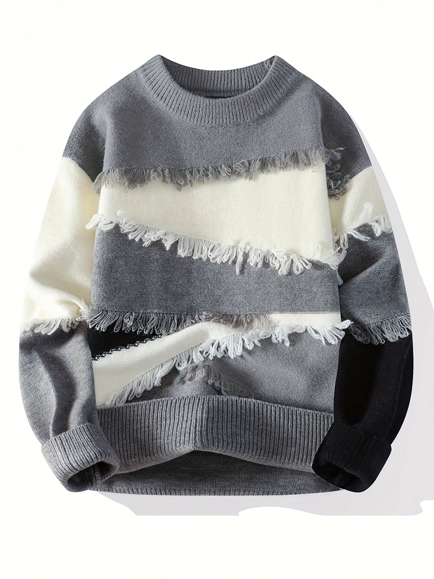 Men’s Cozy Striped Knit Sweater by Snagg A Sweater