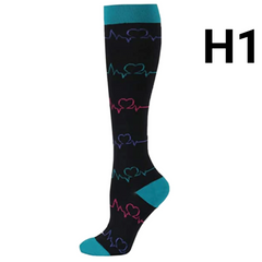 Unisex Compression Socks 20–30 mmHg Graduated Support for Nurses, Runners & Travel