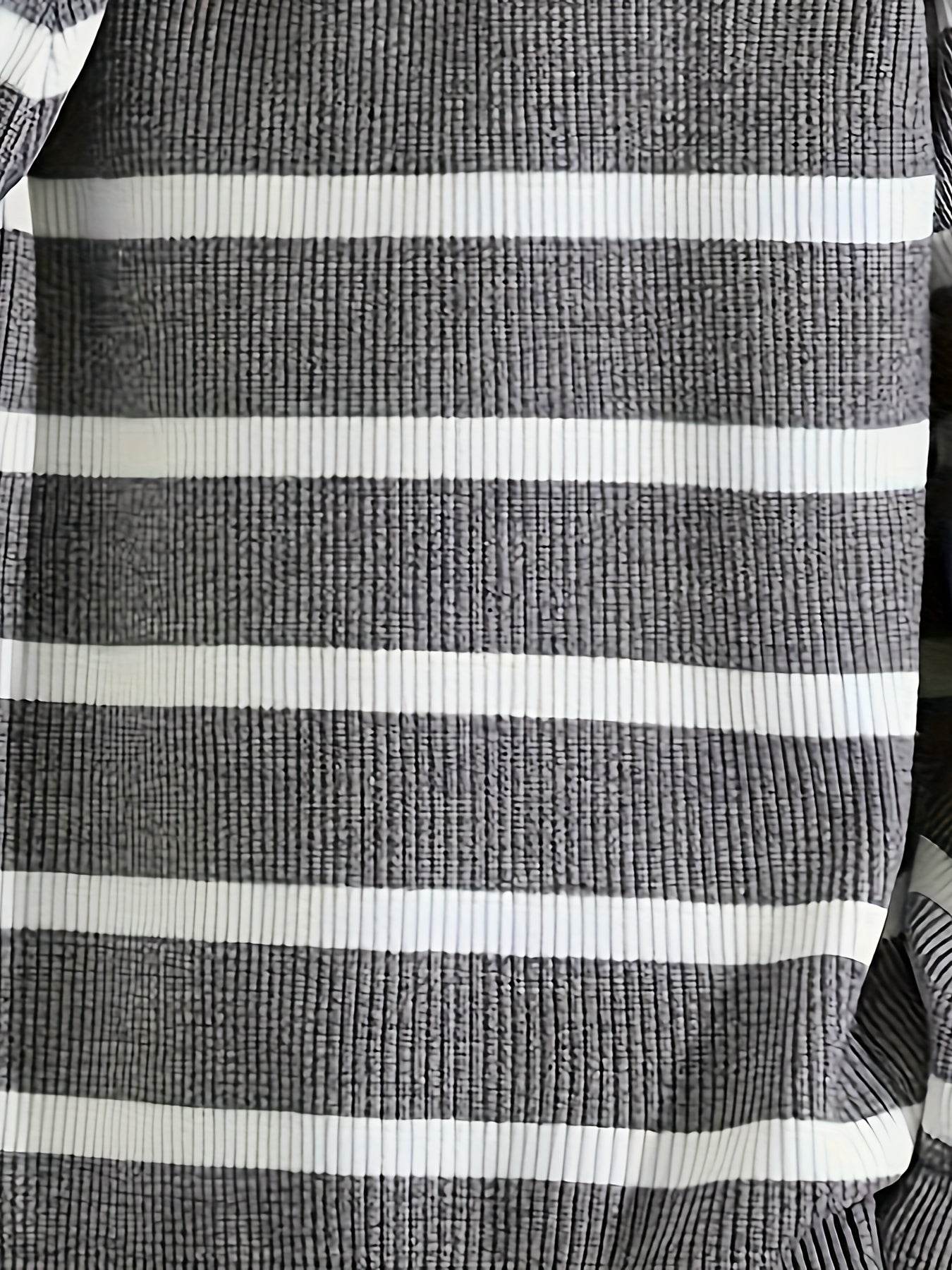 Casual Knitted Men’s Pullover with High Neck & Quarter Zip - SnaggIt