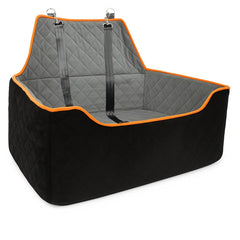 Dog Car Large Booster Seat with Safety Straps - SnaggIt
