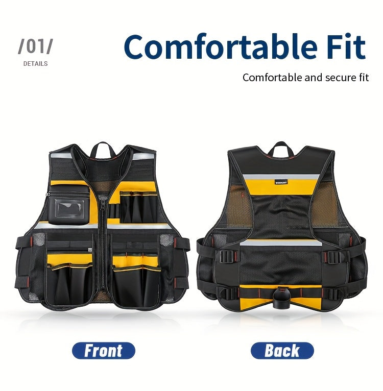 Adjustable Electrician Tool Vest by Snagg A Tool Vest