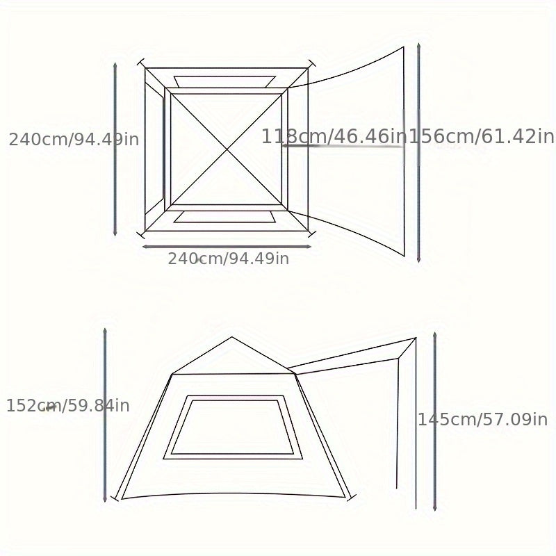 Instant Pop Up Camping Tent – 4–5 Person by Snagg A Camping Tent