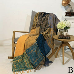 Boho Jacquard Tassel Throw Blanket by Snagg A Throw