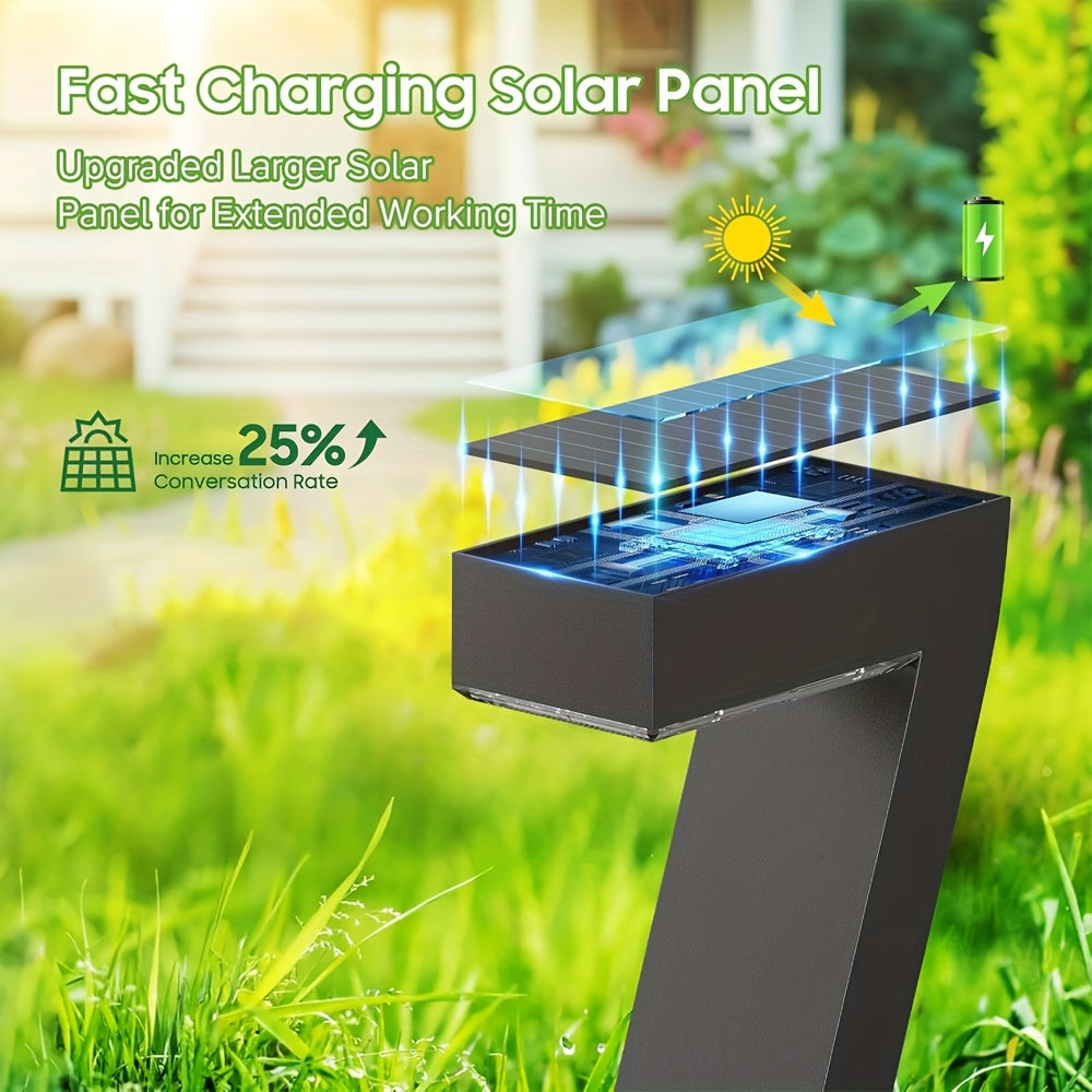 4 Pack Solar Pathway Lights Bright LED Outdoor Garden Lamps for Patio by Snagg An Outdoor Light