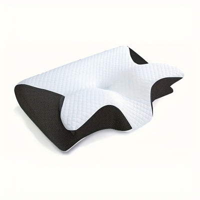 Ergonomic Neck Pillow – Contoured Memory Foam Support by Snagg A Pillow