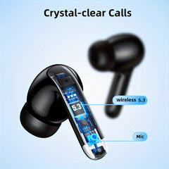 Wireless 5.3 Earbuds | In-Ear Headphones with Mic & Fast Charging Case by Snagg An EarBud