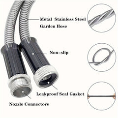 Garden Hose with 10 Function Spray Gun by Snagg A Garden Hose