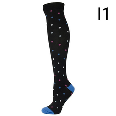 Unisex Compression Socks 20–30 mmHg Graduated Support for Nurses, Runners & Travel