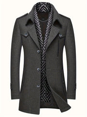 Men’s Sheep Tweed Coat with Scarf Collar by Snagg A Coat