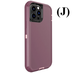 3 IN 1 Heavy Duty Armor Shockproof Dust Proof Case - For iPhone 16 Series - J - Fuchsia Pink / 16Pro - Phone Cases &