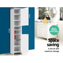 185cm Bathroom Tallboy Cabinet by Snagg A Cabinet