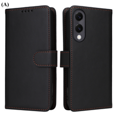 2 in 1 Removable Magnetic Wallet Case – Samsung Galaxy S24 Series - Black / For S24Ultra - Phone Cases & Covers
