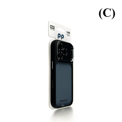 Shockproof Shield Matte Transparent Phone Case - For iPhone 15 Series - C - Black / Pro Max - Cases & Covers