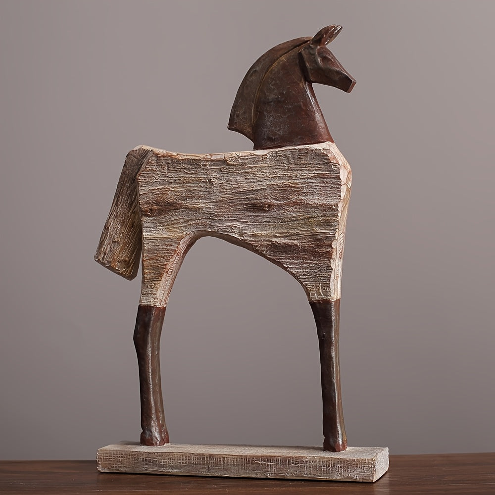 Vintage Resin Horse & Bull Figurines by Snagg A Sculpture