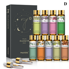 9 Pieces Essential Oil Library – 100% Pure 10ml Botanical Set for Diffusion, Artisanal Crafting & Wellness