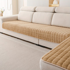 2pcs Elegant Quilted Flannel Sofa Cover Set by Snagg A Sofa Cover