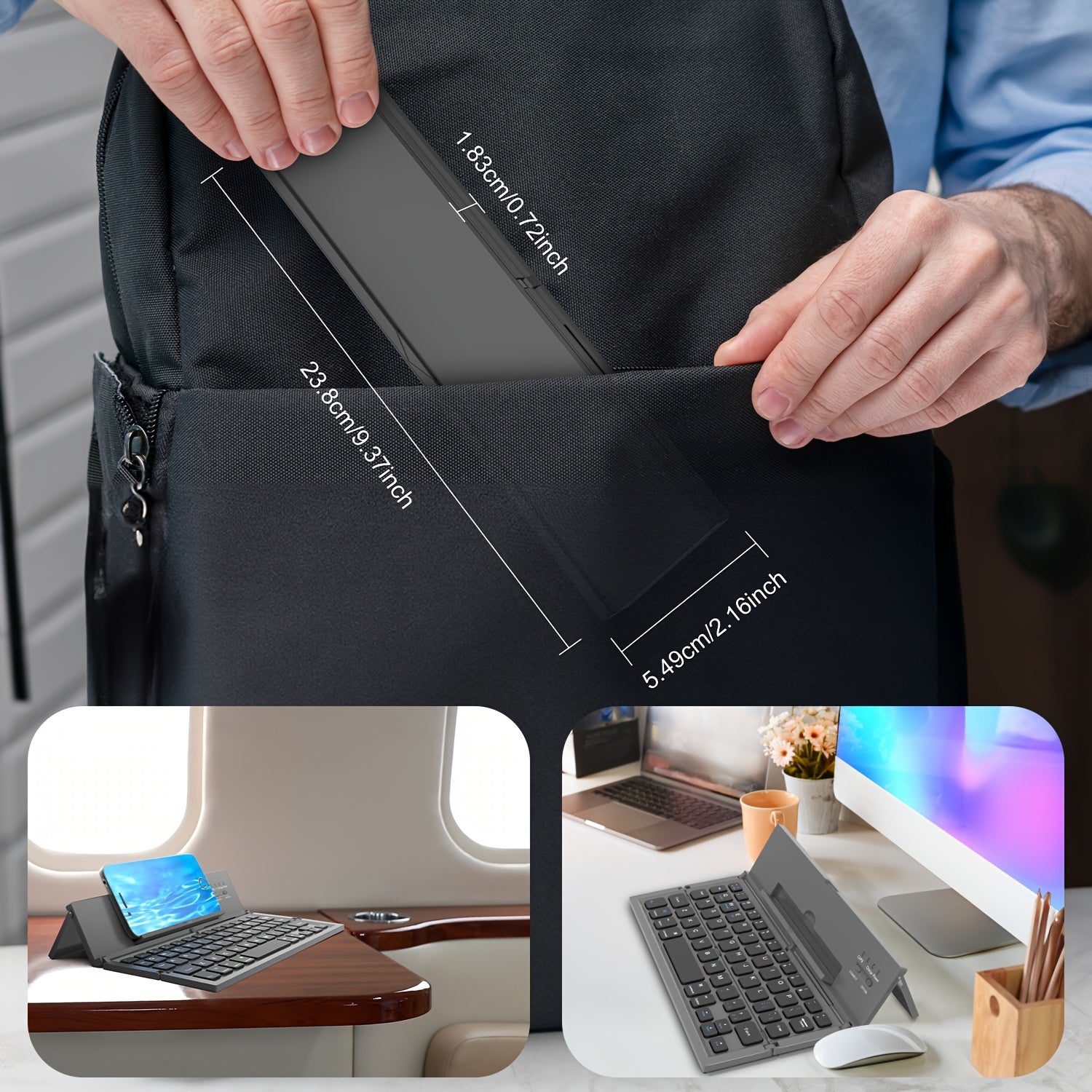 Portable Wireless Keyboard For IOS & Android Tablet by Snagg A Wireless Keyboard