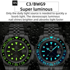 Stainless Steel, Super Luminous, Waterproof Men’s Watch