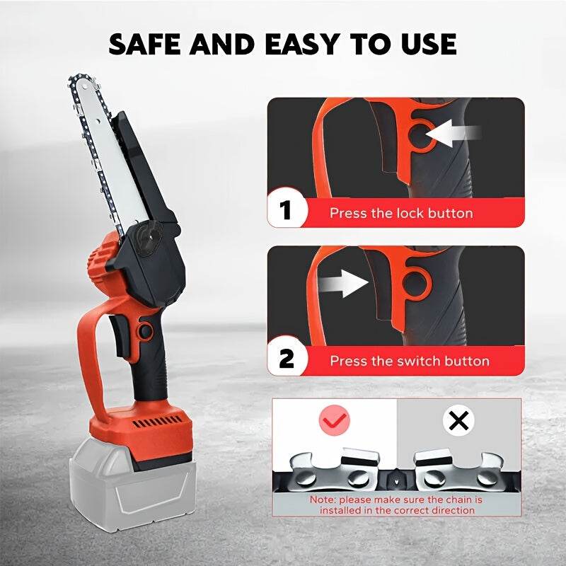 6-Inch Cordless Mini Chainsaw - SnaggIt