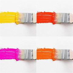 80 Pc Multipurpose Wooden Handle Brush Set - Disposable & Durable