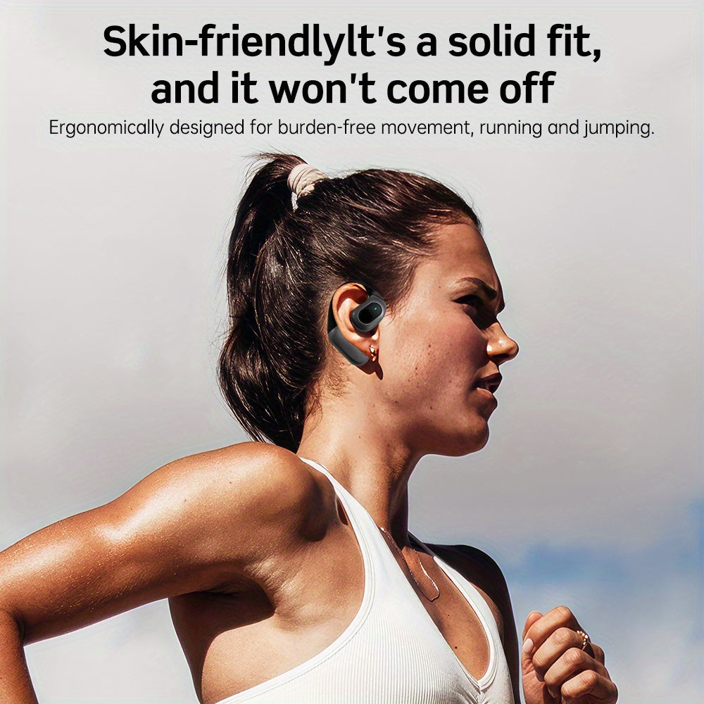 Bluetooth 5.3 Open-Ear Headphones | Directional Sound with Subwoofer & Premium Audio by Snagg An EarBud