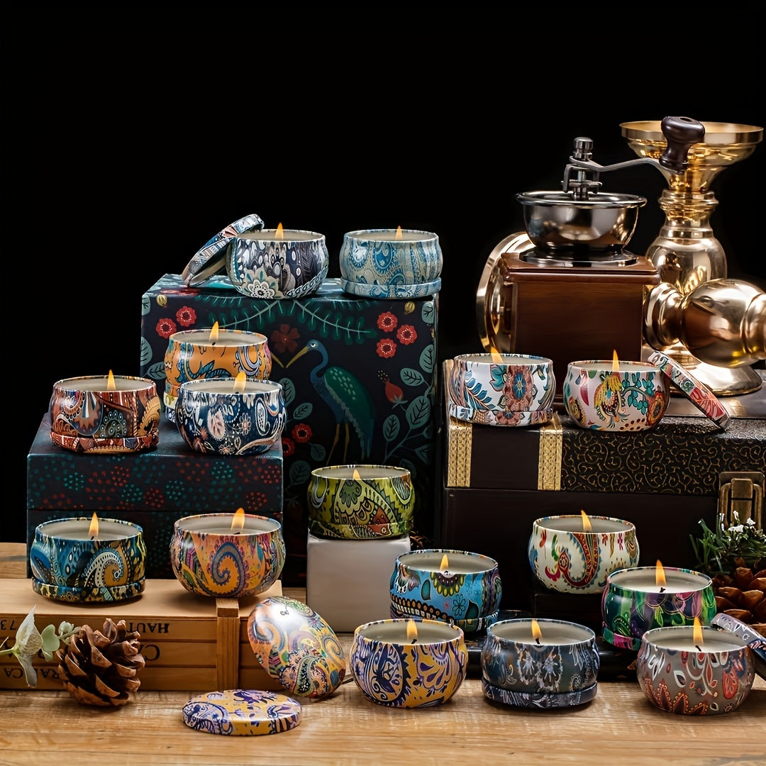 16 Pack Natural Soy Wax Scented Candle Gift Set by Snagg A Candle