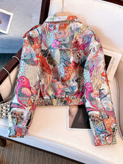 Women’s Floral Embroidered Casual Jacket by Snagg A Jacket
