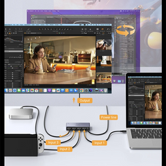 HDMI 2.1 Switch 8K & 4K for PS5, Xbox, Monitor & Projector by Snagg An HDMI Switch