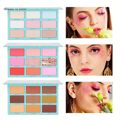 Professional 27 Color 3 in 1 Face & Eye Artistry Collection – Modular Contour, Highlighter & Blush Mega Palette