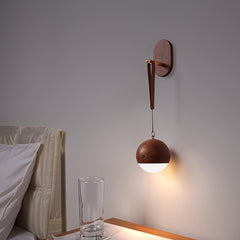 Solid Wood LED Night Light Voice & Touch Control by Snagg A Wall Light